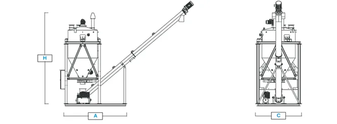 Dibujo de referencia para Mezclador de Polvos Poggi